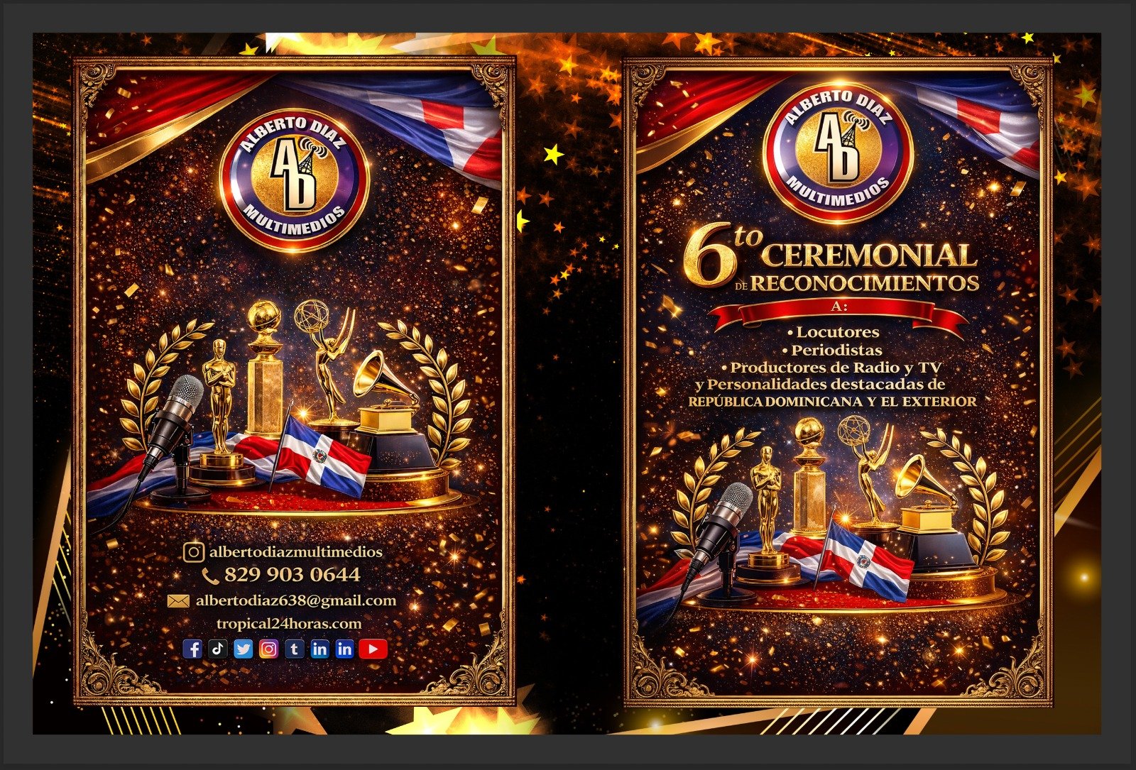 La Cadena Alberto Diaz Multimedios ofrecerá 6to. Ceremonial de Reconocimientos