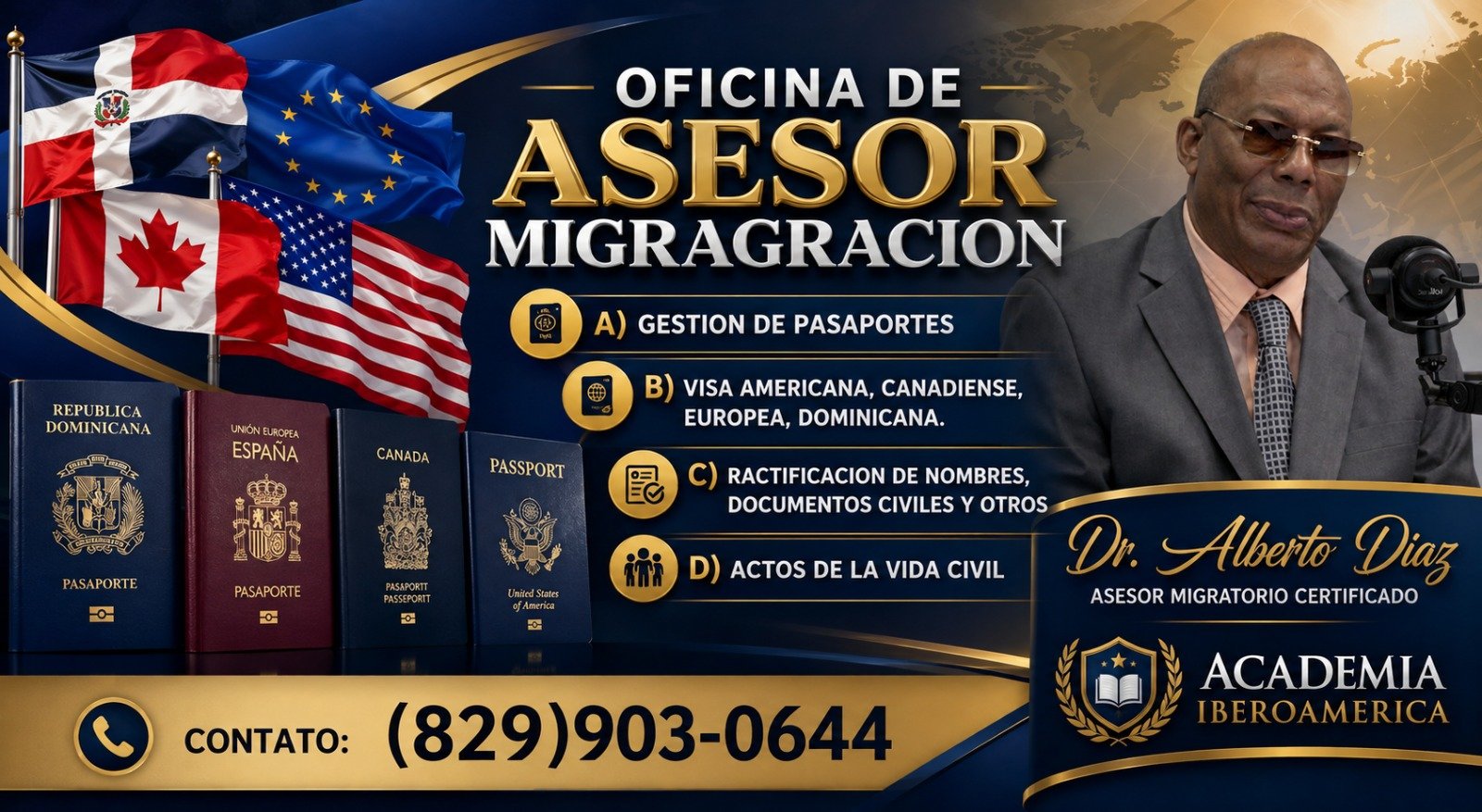 La Oficina de Asesoria Migratoria esta a tus ordenes, llamanos o pauta tu consulta online y personal.