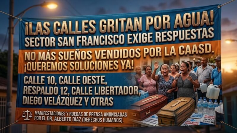 LA COMUNIDAD DE BUENOS AIRES, HERRERA, SUFRE GRAVE ESCASEZ DE AGUA; TUBERÍAS ROTAS POR OBRAS GUBERNAMENTALES AGRAVAN LA CRISIS