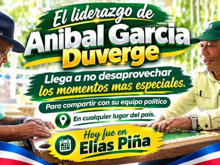Garcia Duverge y Alberto Diaz echan una partida de domino mientras esperan a Leonel Fernandez en Elias Piña.