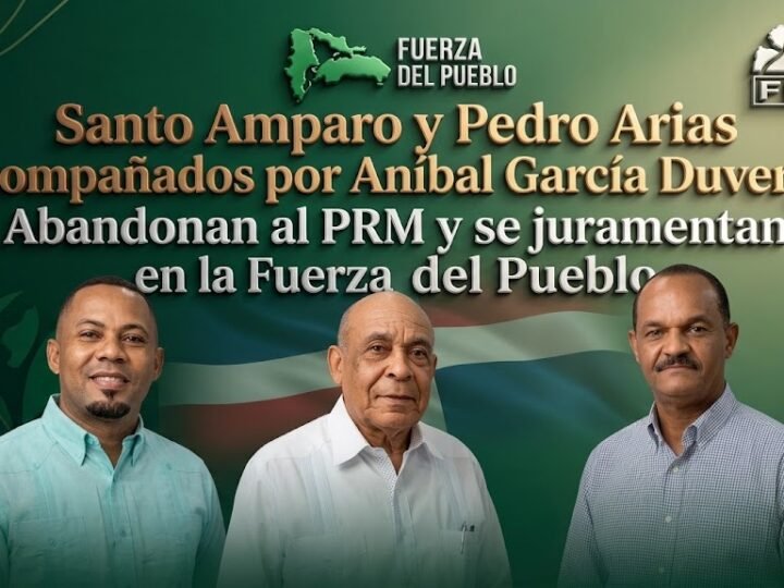 Relevantes dirigentes del PRM renuncias a ese partido y se juramentan en la Fuerza del Pueblo junto a un amplio equipo.
